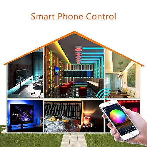 Nexlux Wifi Wireless Led Smart Controller Alexa Google Home Ifttt Compatible,Working With Android,Ios System, Grb,Bgr, Rgb Led Strip Lights Dc 12V 24V(No Power Adapter Included) #TOP3