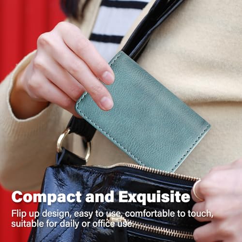 Image of RFID Blocking Wallet - Minimalist Leather Business Credit Card Holder (Qyan)