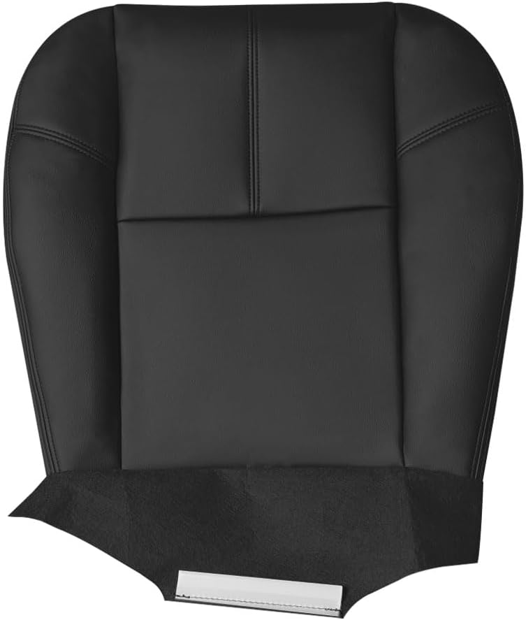 Driver Bottom Seat Cover Replacement Fits for Chevy GMC Silverado Sierra 2007-2014 Microfiber Leather (Also for Passenger Side)
