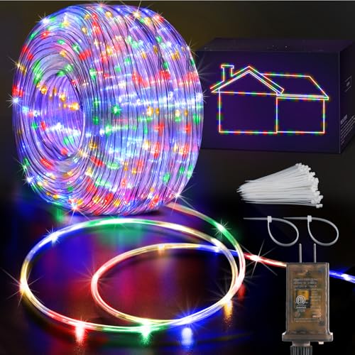 KNONEW 328FT 1000LED Rope Lights for Outside,Outdoor String Lights Waterproof