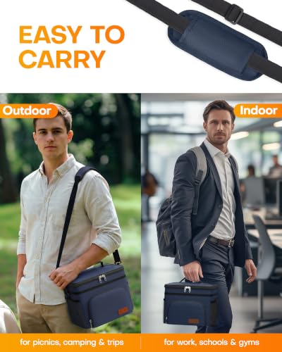 Image of HOTOR Insulated Lunch Box Men Women Leak-Proof Cooler Lunch Bag 15L