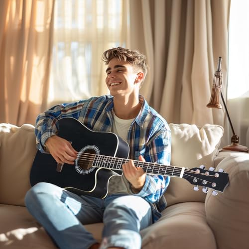 Ktaxon KTAEG0565 Full-Size Acoustic Electric Guitar With Amp, 41 Inch Basswood Body Guitars Kit thumb #7