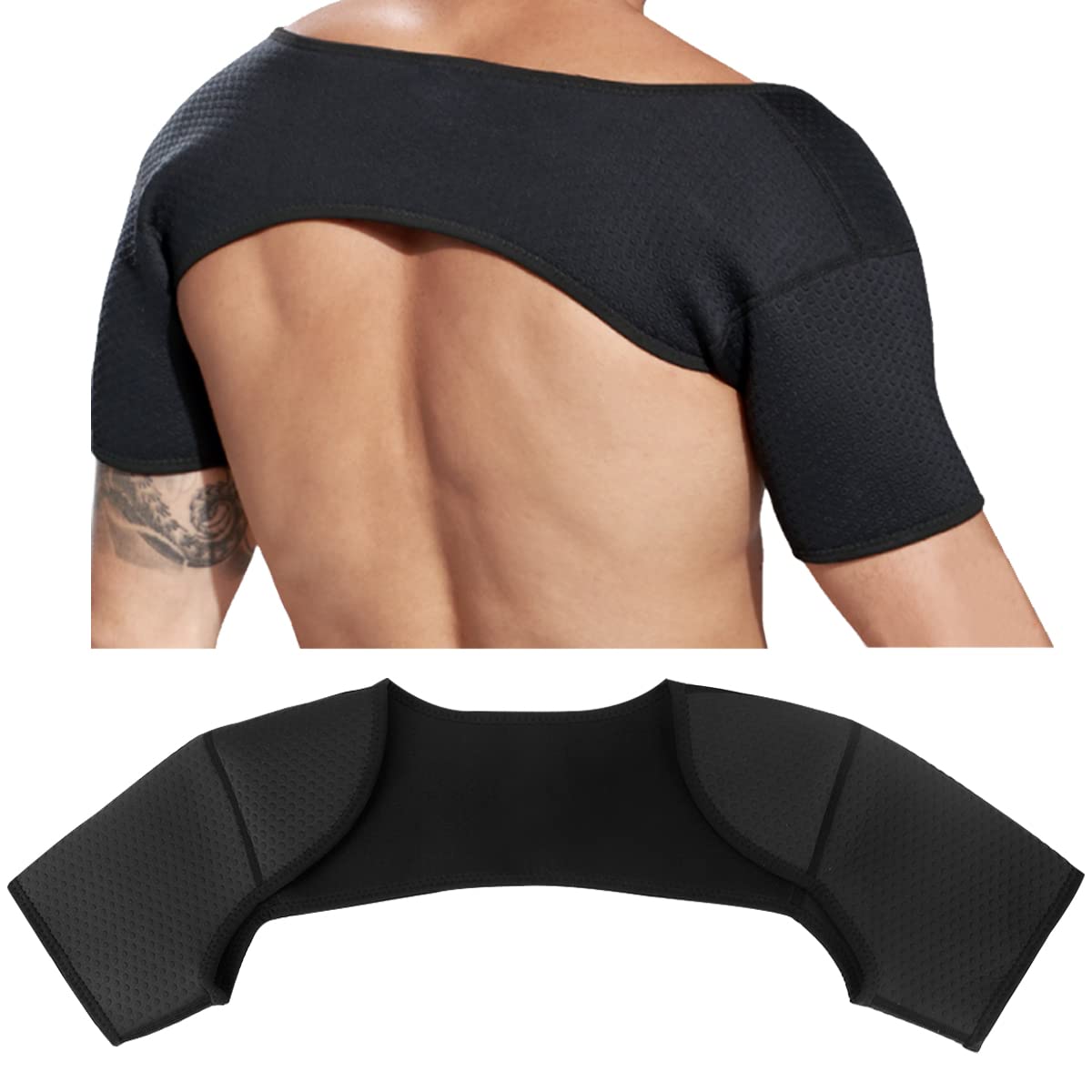 FERCAISH Double Shoulder Brace Breathable Sports Protective Gear for Chronic Tendinitis Pain Relief Shoulder Strap Brace for Sleeping