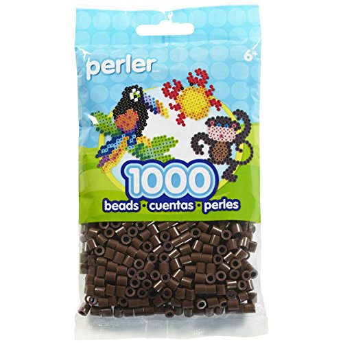 Perler Beads Fuse Beads for Crafts, 1000pcs, Brown