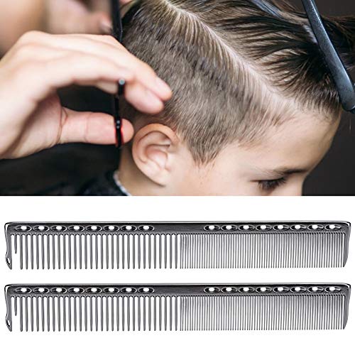 2 peines profesionales para peluquería, acero inoxidable miniatura 7