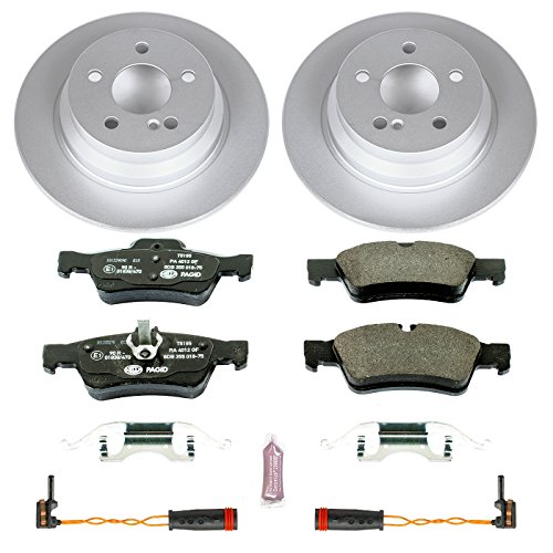 Image of Power Stop ESK5320 Rear Euro-Stop Brake Kit Mercedes and 2 Rear Sensor Wires For Mercedes-Benz E320 2003-2009, Mercedes-Benz E500 2004-2006 [Model Specific]