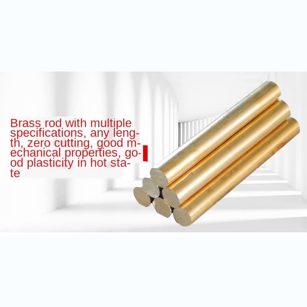 Barre in Ottone, Barra Tonda in Ottone da 1 pz, Lunghezza 500 mm, Asta 2 3 4 8 10 Ideale for la Realizzazione di Modelli(12mm)