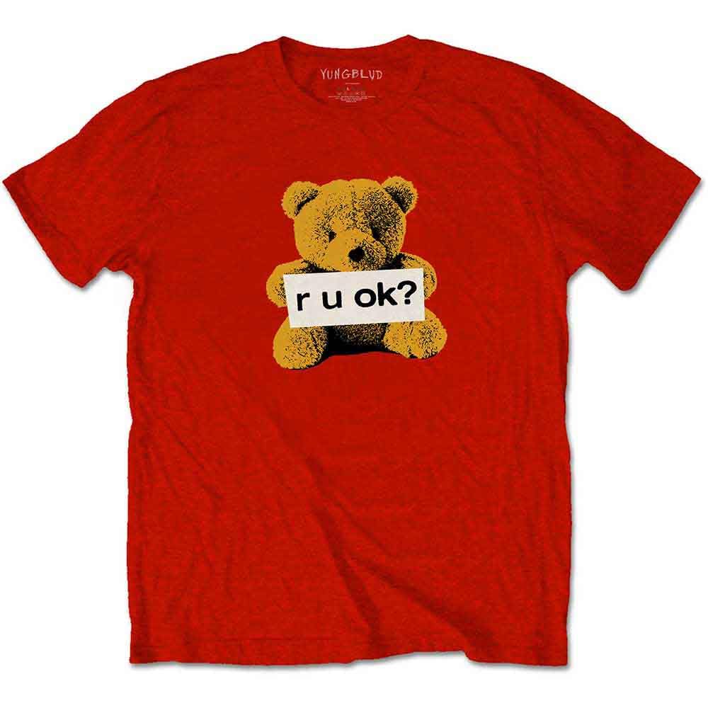 Rock Off Officially Licensed Products Men's Red Yungblud R-U-Ok? Official Tee T-Shirt Unisex (Medium)