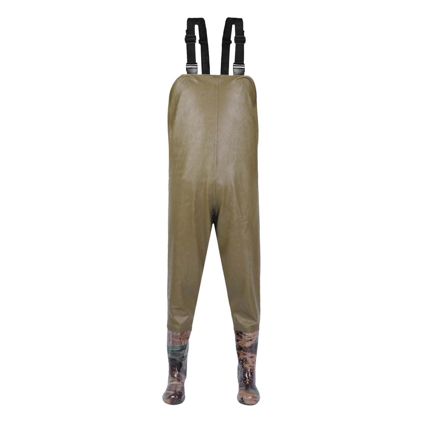 Wathose für Herren und Damen, Jagd-Brusthose mit Stiefeln, wasserdicht, atmungsaktiv, Wathose, leicht, Jagd-Wathose zum Waten, Fliegenfischen, Jagd, Schlammarbeit