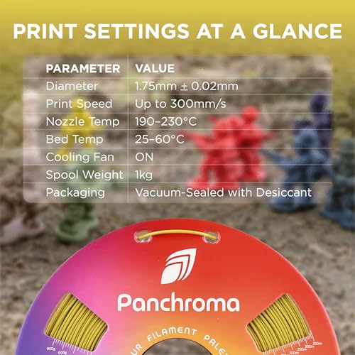 Image of Polymaker Panchroma Matte PLA Filament, Army Light Green 1.75mm 1kg 3D Printing Filament, Formerly Polyterra Matte, Fit Most FDM 3D Printers, 1kg Spool (2.2lbs)