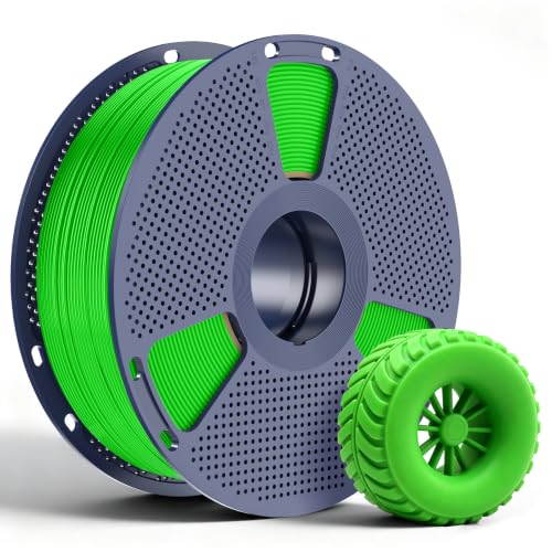 Image of SUNLU TPU 95A Flexible 3D Printing Filament 1.75mm, Green 1-Pack | Soft TPU,Easy Printing,1kg Spool (2.2 lbs),Dimensional Accuracy + /- 0.03mm, Fit Most FDM Printer