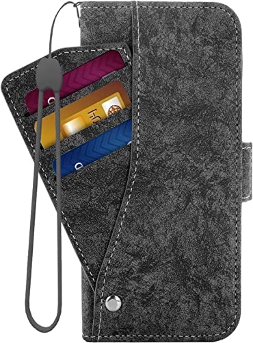 Étui portefeuille iPhone 14 Pro cuir pu rabat intérieur tpu