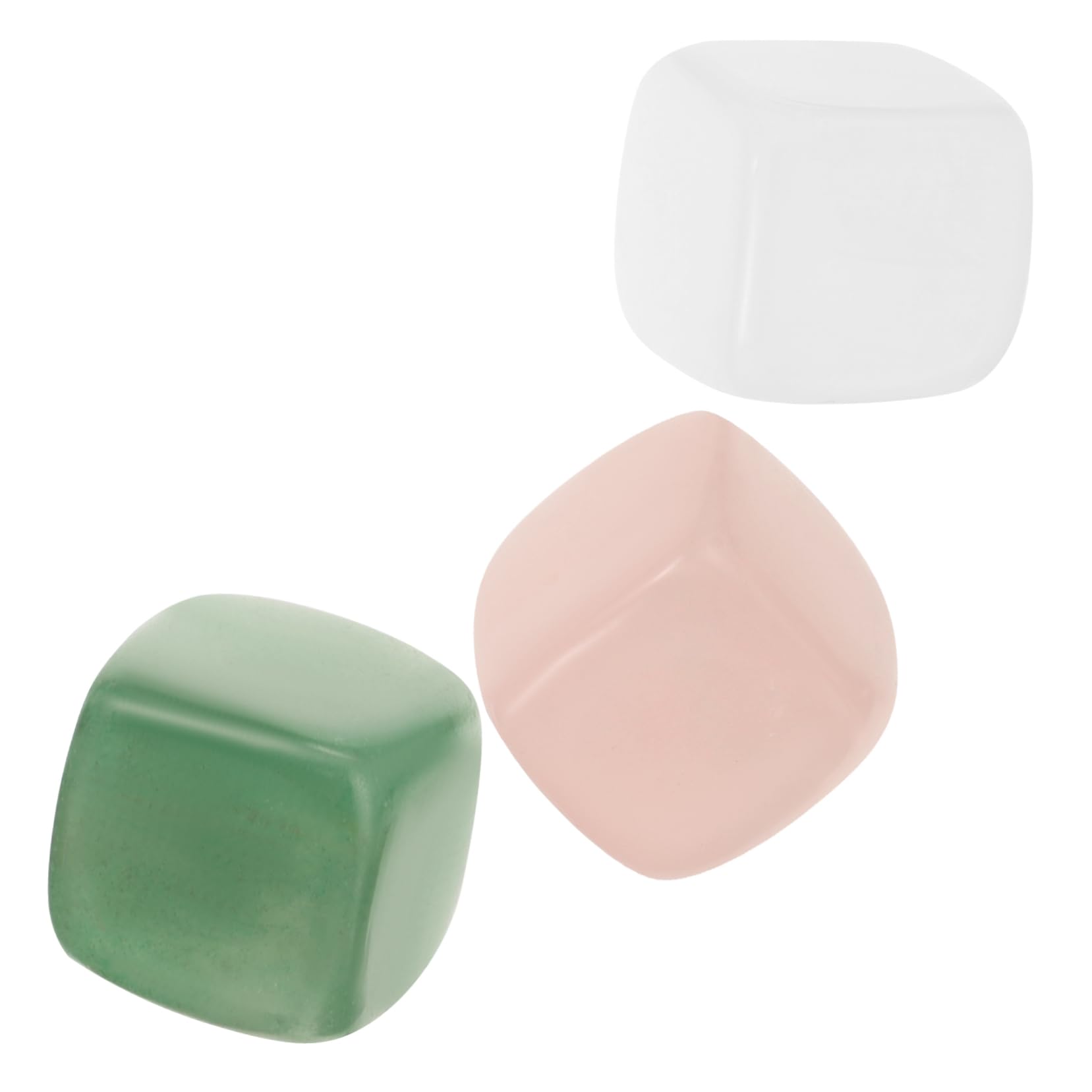 HOODANCOS Natural Stone Ornaments 3 Pack Polished Gravel Stones Chakra Balancing Dec