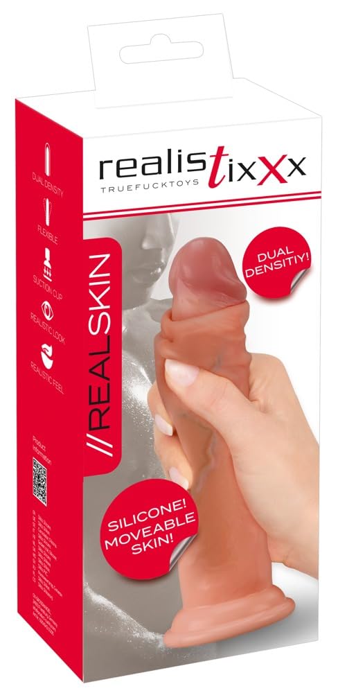 Realistixxx Dildo Moveable Skin Light Skin Tones 20.5 cm