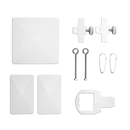 Accessory Bag for Vinyl Real Estate Sign Post Includes Post Cap Arm Caps Internal Key Rider Clips and Sign Clips-White