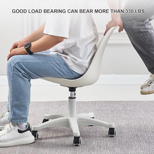 Silla de escritorio compacta sin brazos para optimizar espacios pequeños de trabajo 8