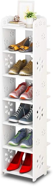 Dripex 7 Tier Shoe Rack Shoe Cabinet Storage Rack Bookshelf Shoe Organizer Free Standing Display Rack in Home Corridor Hallway and Corner