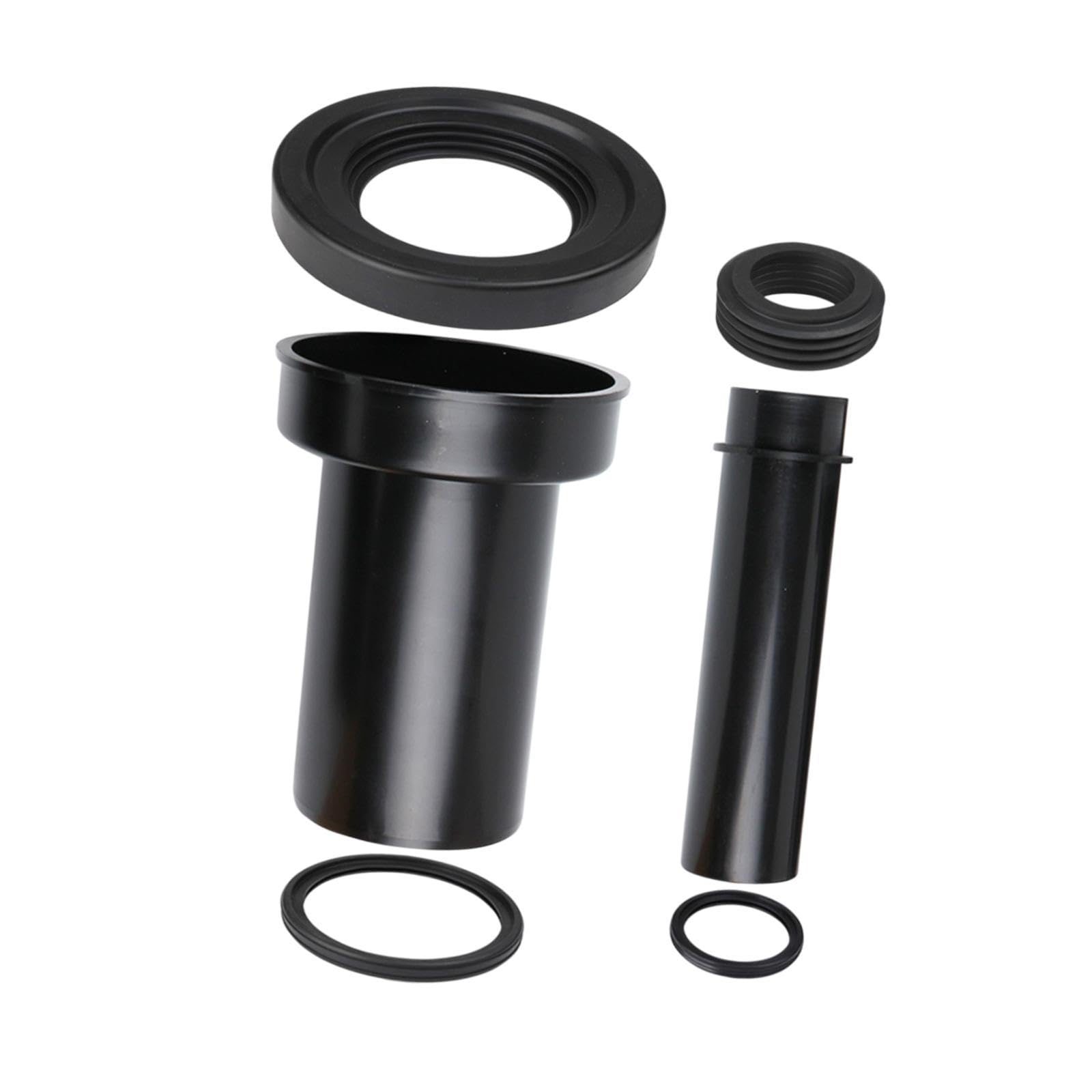predolo Toilet Drain Pipe Set Abflussrohr für Wandmontierte Toilette Gummidichtung Verdecktes Spülrohr Ersatzteile für Badezimmer Hausinstallation, Typ A