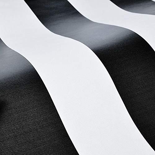 Amazon 壁紙 シール はがせる Candy Stripe Onyx ストライプ モノトーン キッズ 子供部屋 白黒 壁紙