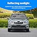 Windshield Sunshade Compatible with Subaru Crosstrek Forester Blocks UV Rays Sun Visor Protector Foldable Front Window Sun Shield (Forester/Outback/Ascent/Legacy/Impreza)