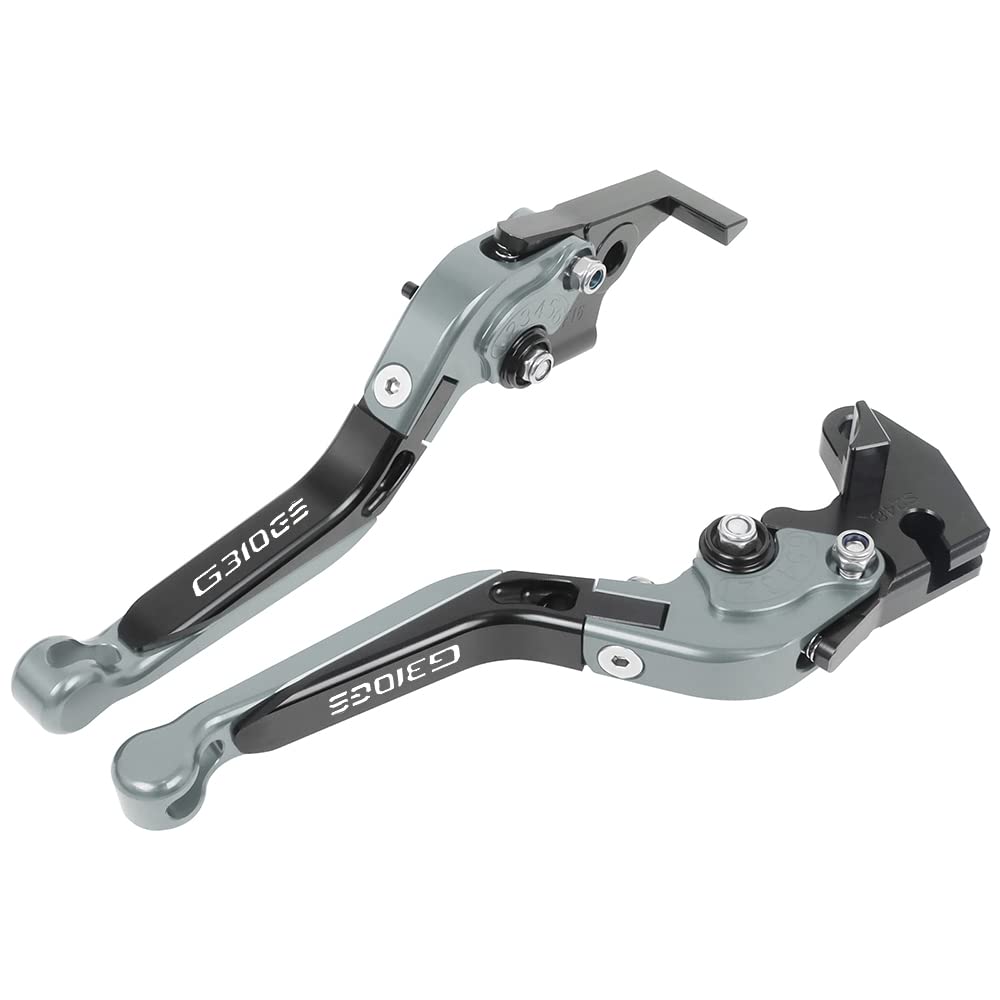 Beqlxta Grey-2 Brake Clutch Adjustable Lever​ For G310gs G 310Gs G310 Gs 310 2021-2023 Motorcycle Adjustable Cnc Brake Clutch Levers Folding Extendable Handles Lever(Grey-2)