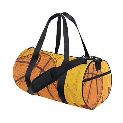ISAOA Bolsa de gimnasio Bocetchy Baloncesto Deportes Duffel Bolsa para Mujeres y Hombres Cover