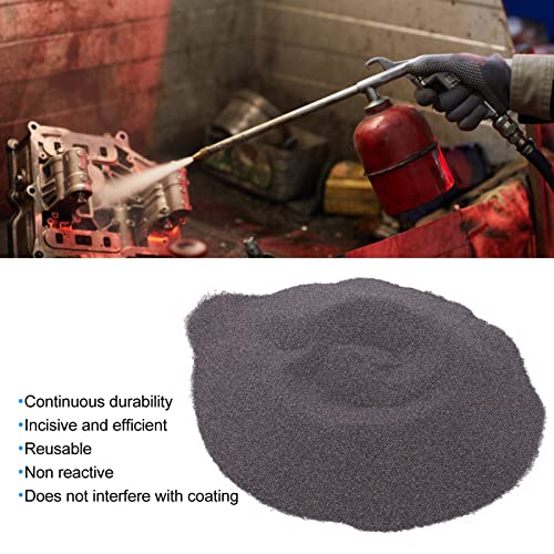 1 Kg Braunes Aluminiumoxid-Strahlmittel, Aluminiumoxid Strahlpulver Sand, Sandstrahlsand, Wiederverwendbar, Prägnantes Strahlpulver Zum Polieren, Schleifen, Strahlkabinen-Sandstrahlen (Körnung 220)