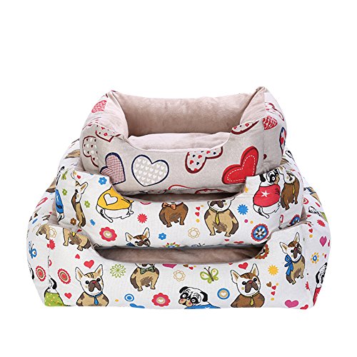 Hundebett Hundehaus Haustierbett Weich Gemütlich Hundesofa Herz M