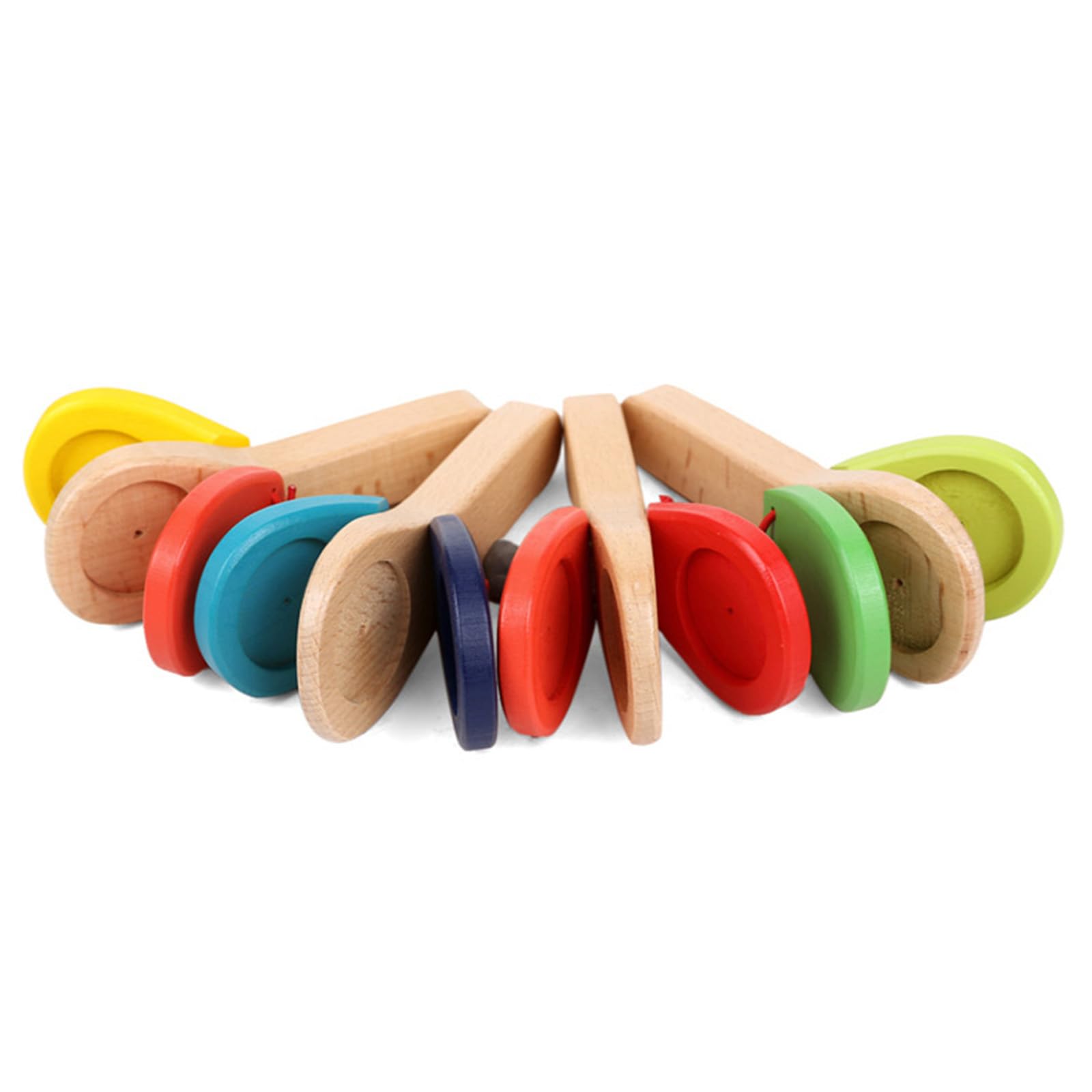 Holz Finger Kastagnetten Musikinstrument, Finger Kastagnetten Klöppel, pädagogisches Musik Percussion Spielzeug für Musikzimmer, Kinder, Rhythmus Instrument