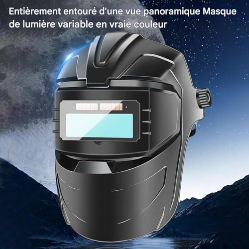 Casco de Soldadura Automática portátil con protector facial ajustable para sector industrial 3