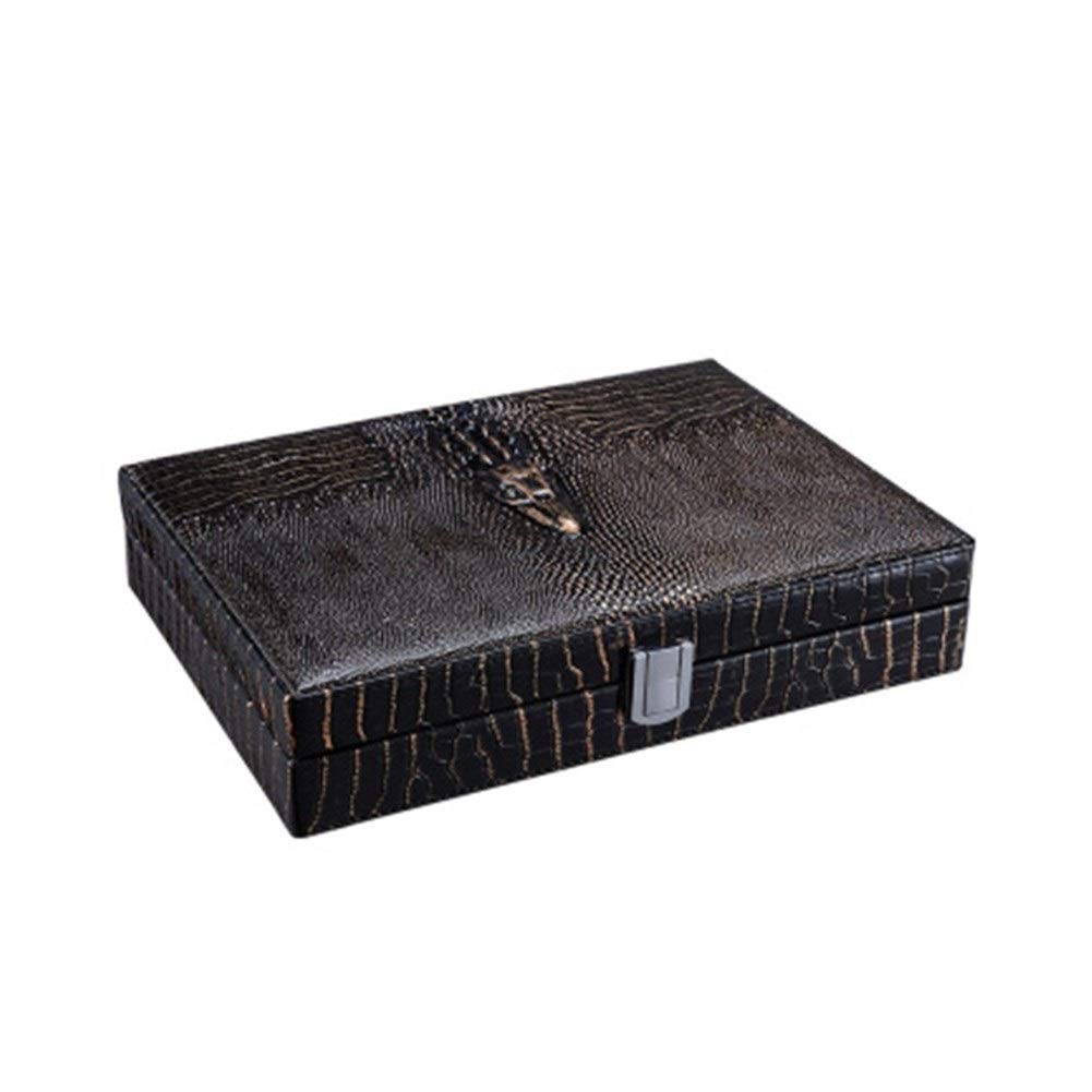Cigar Box, Cigar Humidor, Mellow Cedar Wood Crocodile Skin Moisturizing Box, Moisturizing Cabinet Good Mood, Good Life