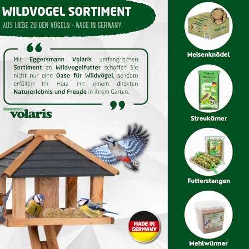 Eggersmann volaris Meisenknödel ohne Netz 200 Stück 18 kg MEISENkugel | Körnerkugel für Wildvögel | Nährstoffreiches Ganzjahresfutter für alle Vogelarten | Vogelknödel
