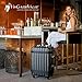 VinGardeValise® Grande Wine Suitcase – 12-Bottle Travel Luggage, TSA-Approved, Durable Hard Shell, Shockproof Foam, Secure Bottle Protection for Enthusiasts & Collectors - Silver