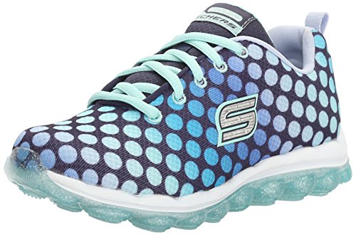 Skechers Kids Girls' Skech-Air-Dotty Daze Sneaker,Navy/Blue Dotty,, 13.5 M US Little Kid