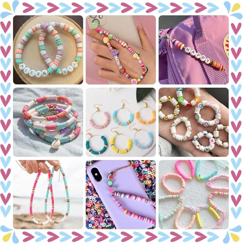 Image of LERUBGA 2000+ Bracelet Making Kit for Girls, DIY Jewellery Making Craft Set with Beads & Unicorn Charms, Art & Craft Gift (5-12 Years)