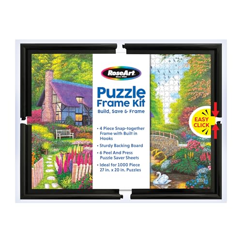 RoseArt Puzzle Frame Kit, A Great Way to Build, Save, Frame, Display and Preserve Your Favorite Jigsaw Puzzle by RoseArt - Used condition - US$24.96