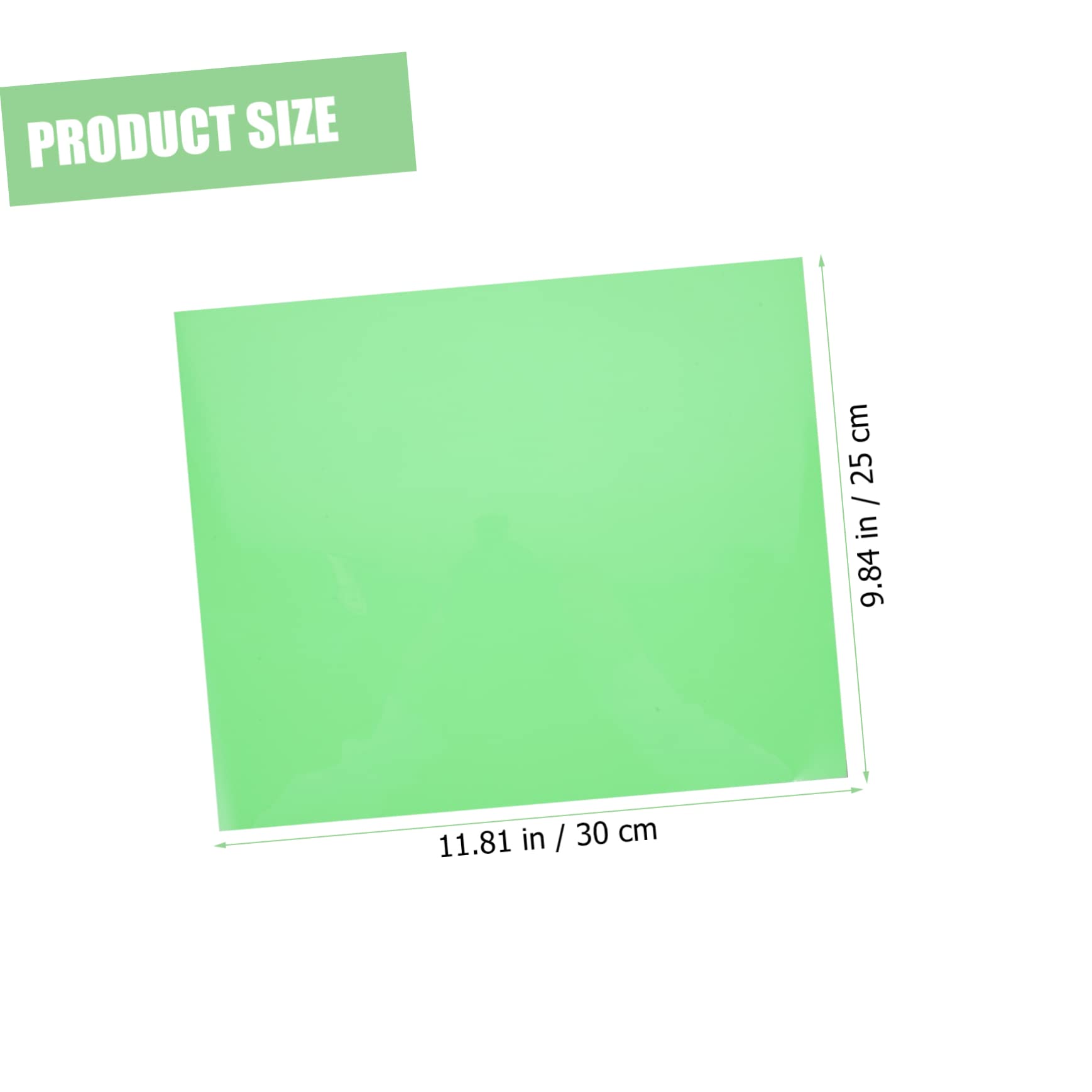 EXCEART 10 Stk Leuchtschriftfolie Grüne Outfits Transferfolie Zum Basteln Wärmeübertragungsvinyl Kompakter Film Hemden Mit Farbwechsel Kleidung Pvc Wärmeübertragungsfolie