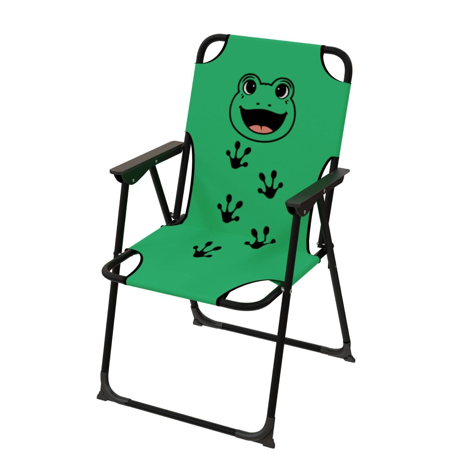 Mojawo 4tlg Kinder Campingmöbel Set Kindermöbelset 2 x Campingstuhl Klappstuhl + Tisch + Sonnenschirm, Farben:Grün