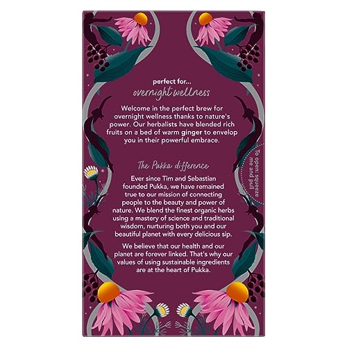 Pukka Herbs Night Time Berry Organic Herbal Tea, Soothing Infusion With Chamomile, Lavender & Elderberry, Tea Gift Set For Bedtime Relaxation, 80 Total Tea Bags (20ct - Pack of 4) - Image 5