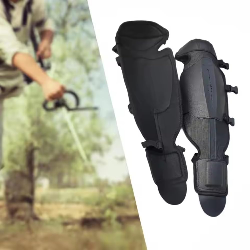 2 Rodilleras de Jardín Fijas Extendidas, 2 Rodilleras de Jardinería, Polainas para Recortadora, Espinilleras Gruesas, Protectores de Piernas para Cortar Malezas y Proteger el Jardín.