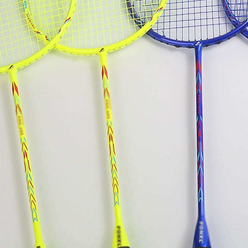 Badminton Racket Racket Fast Rebound Professional Training Racket Set(Blue)