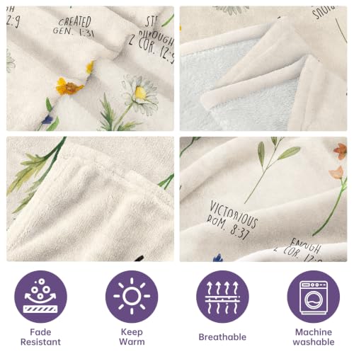 Afterprints Manta Térmica Throw Blanket en Color Cream 50 x 60 pulgadas miniatura 4