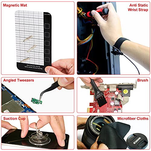 Sharden Precision Screwdriver Sets Magnetic 1/4 Inch Nut Driver Set Multi Screwdriver 191-In-1 Repair Tool Kit For Computer, Iphone, Laptop, Cell Phone, Ps4, Nintendo, Xbox, Electronics, Household… #TOP6