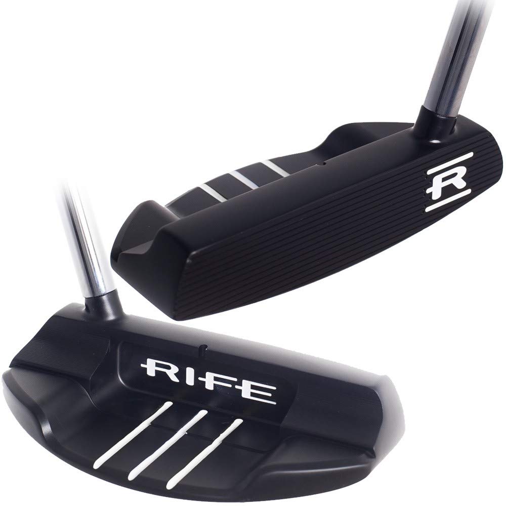 ★-ライフ パター RIFE RIVAL フローネックパター　35インチ Amazon | Rife Medina ヒール シャフト付きブラックパター 35