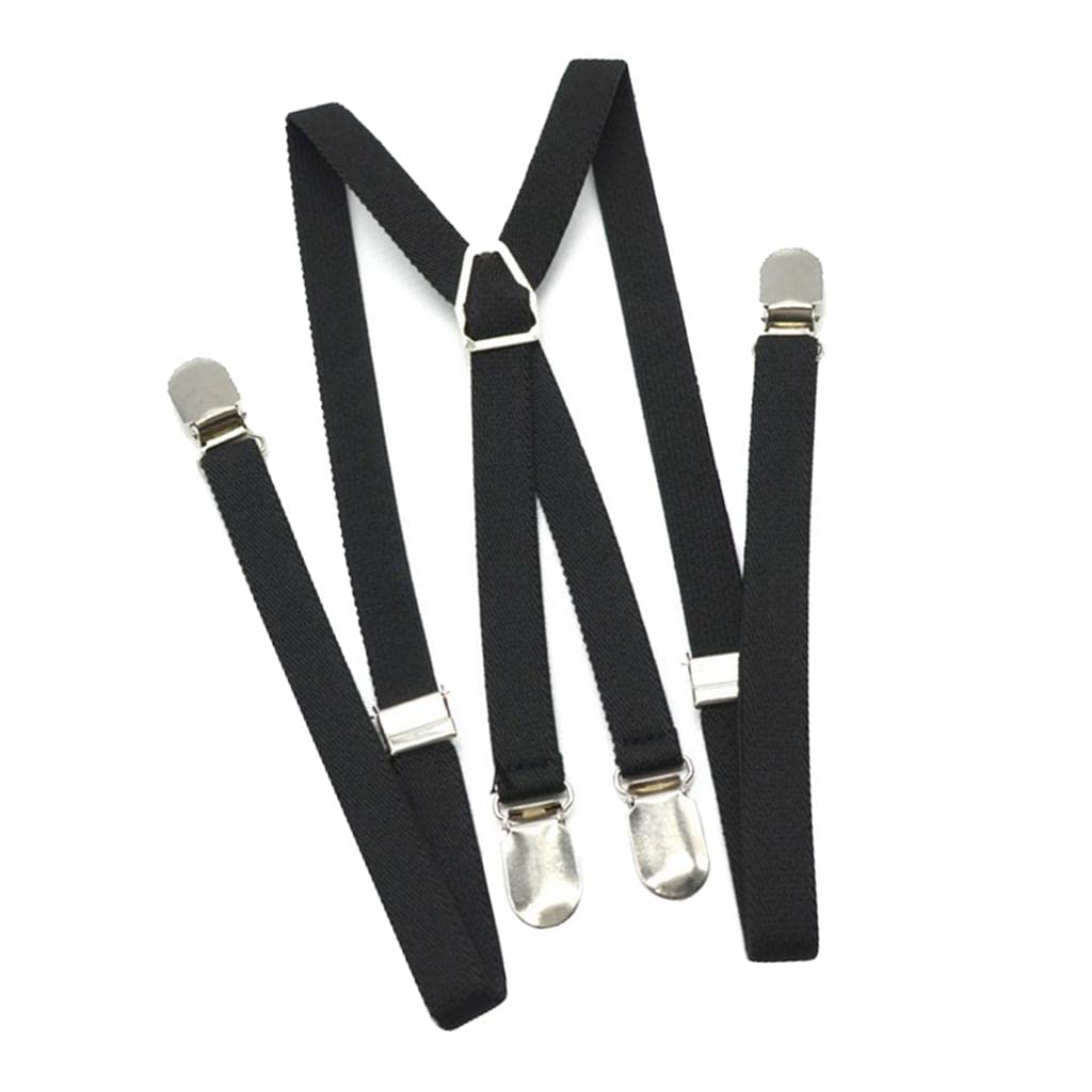 ZOOMELLA Men X Back Suspender Adjustable Strap Non-Slip 4 Clips Trousers Pants Braces-picture-47