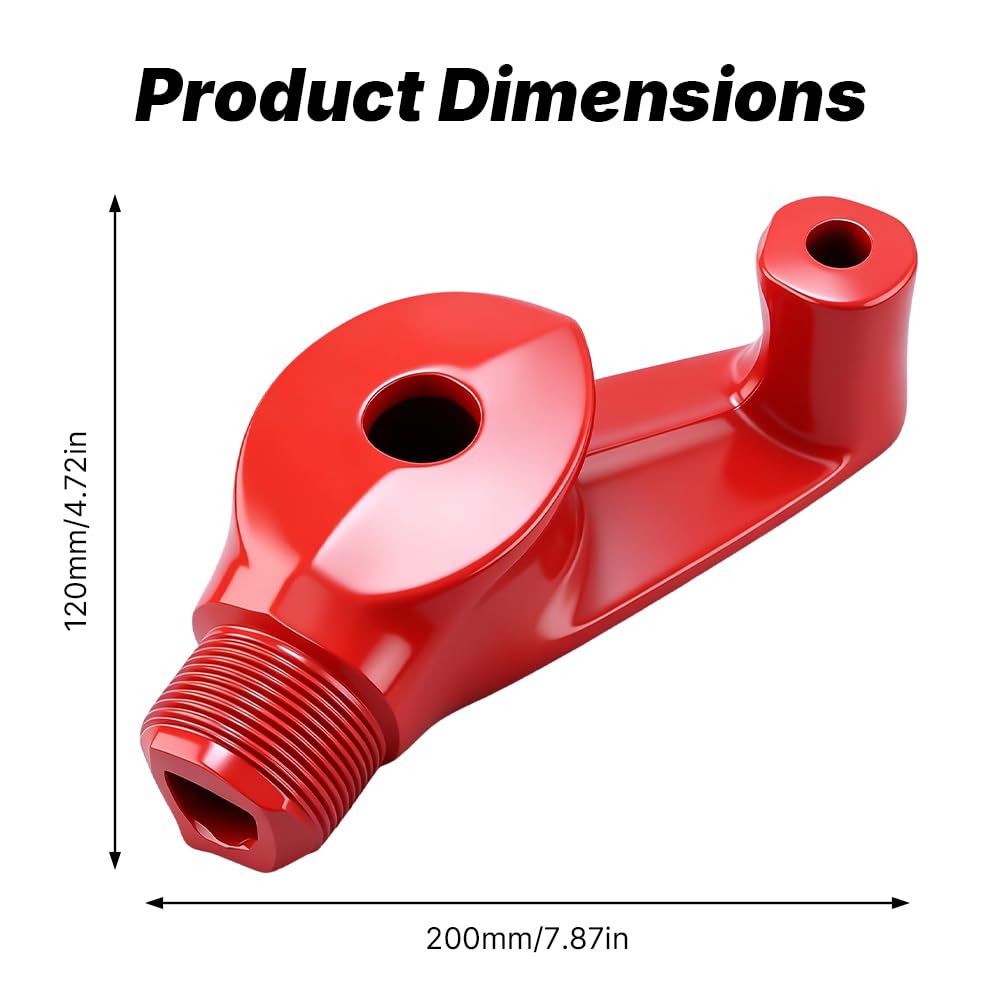 BORDSTRACT Cabezal doblador Standard para 15mm (1") | Cabezal doblador de hierro dúctil, mango no incluido. 4 estilos. Dobla 90-180 para EMT y tuberías. Elija métrico/imperial.