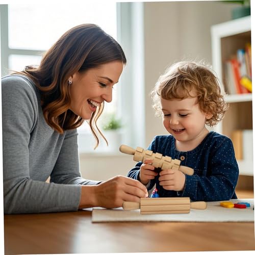 Jouet pour enfants d'âge préscolaire : kit de motricité fine en bois 12 pcs