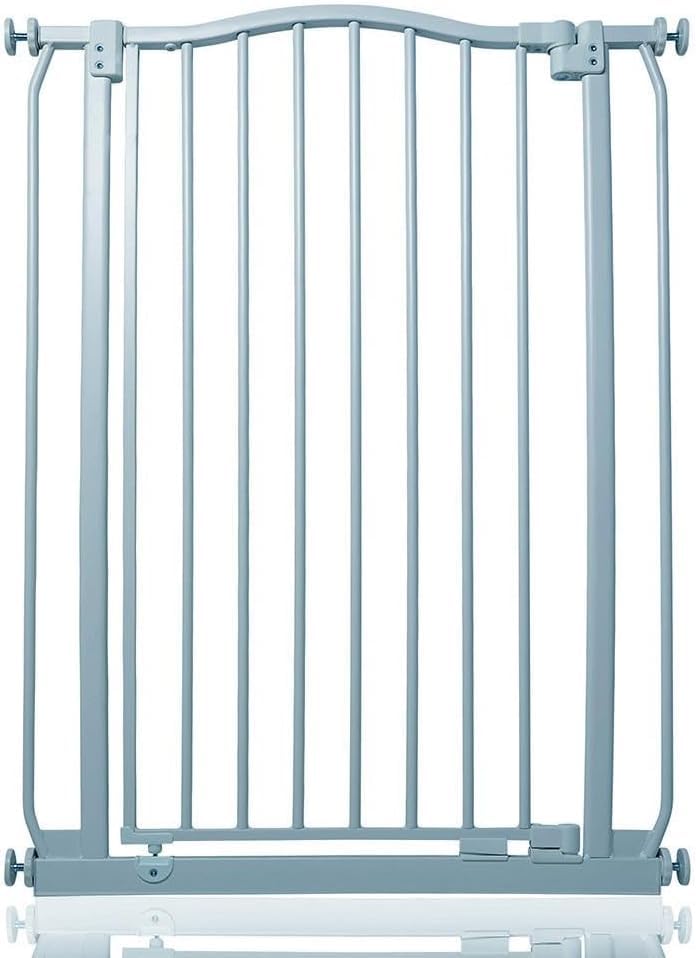 Safetots Barrière de Sécurité Supérieure Extra Haute avec Design Courbé, Barrière à Pression pour Escaliers, 71cm - 80cm, Hauteur Extra Haute de 100cm,...