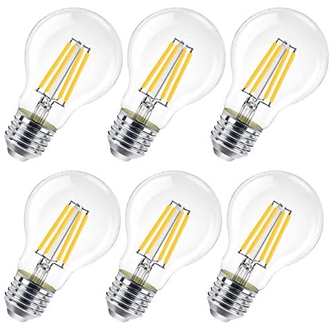 EXTRASTAR 10W E27 Filament LED Glühfaden A60 1200Lm LED Lampen 2700K Warmweiß,E27 Led Warmweiss,ersetzt 100W (6er Pack) Cover