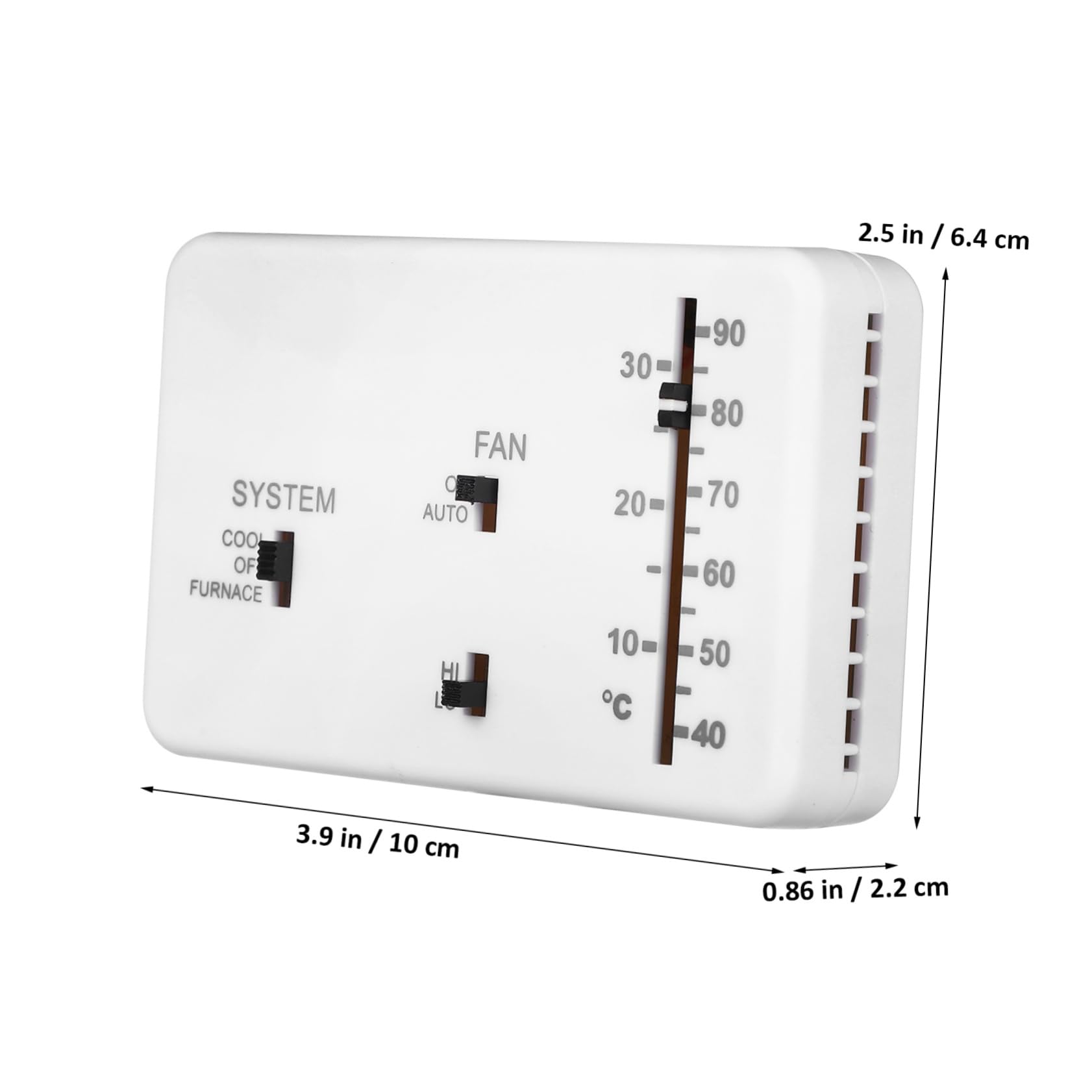 Gatuida 3sätze Rv Thermostat Analog Starker Material Präzise Temperaturregelung Einfache Bedienung Wandmontage Für Camper Und Wohnmobile
